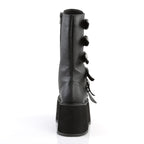 DAMNED-225 Black Vegan Leather