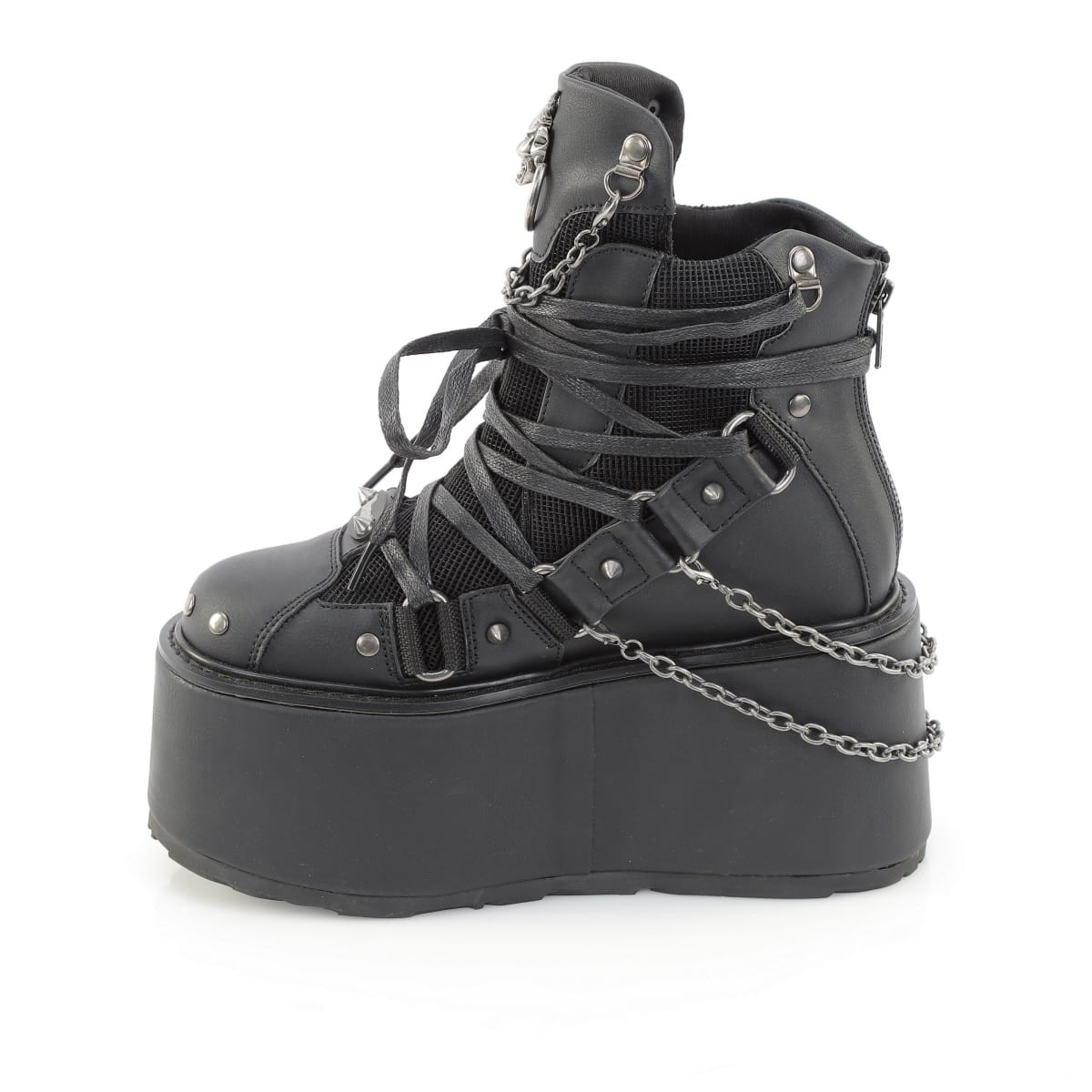 Demonia DAMNED-60 Black Ankle Boots