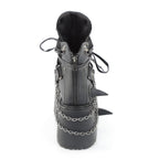 Demonia DAMNED-60 Black Ankle Boots