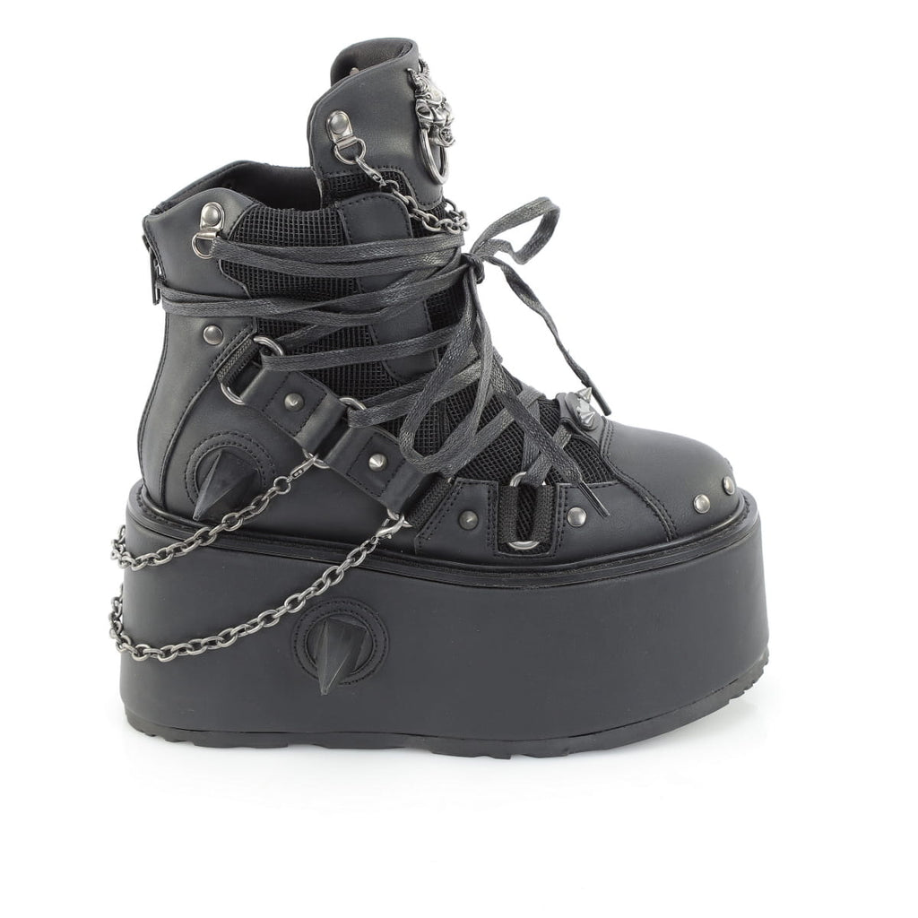 Demonia DAMNED-60 Black Ankle Boots