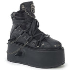 Demonia DAMNED-60 Black Ankle Boots