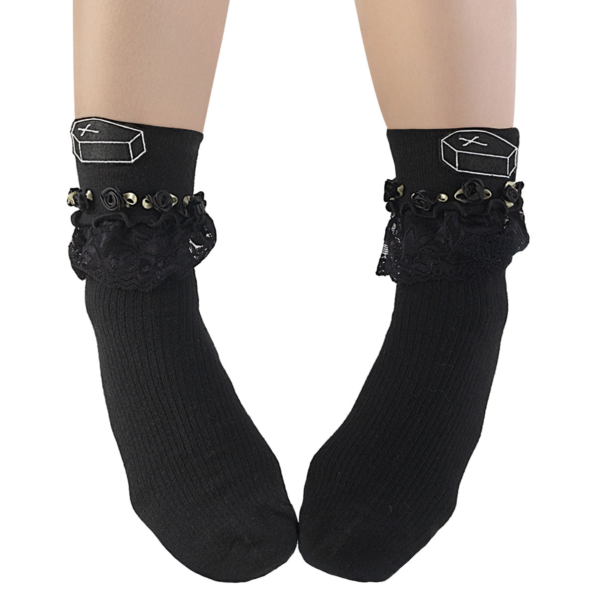Demonia DH-101 Black Socks Main image