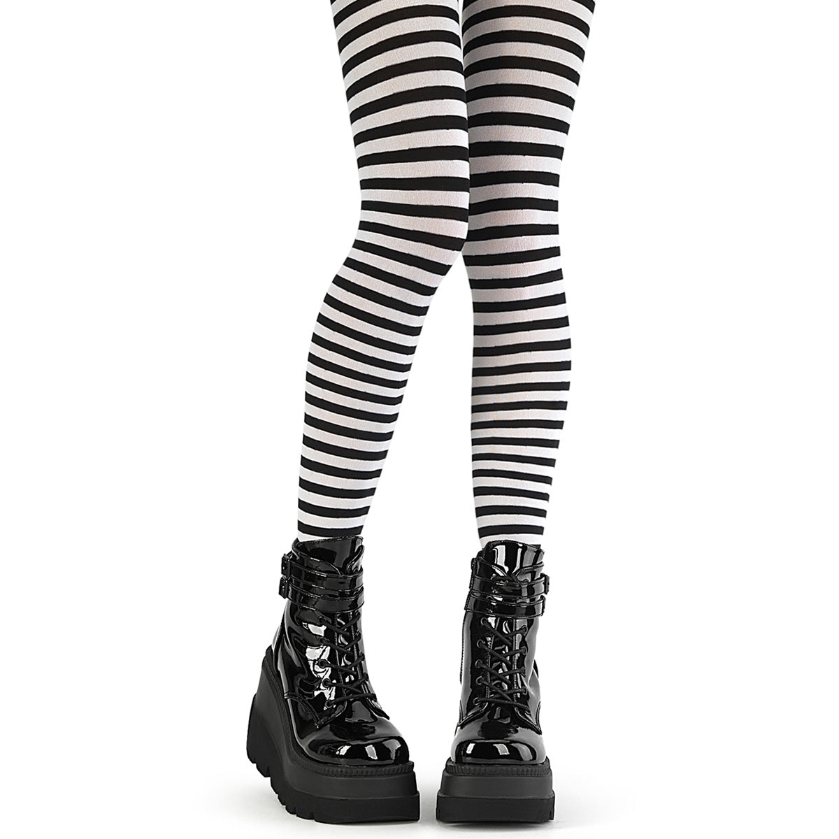 Demonia DH-440 Black White Shoes Main image