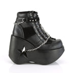 Demonia DYNAMITE-101 Black Vegan Suede Ankle Boots