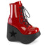Demonia DYNAMITE-106 Red Ankle Boots