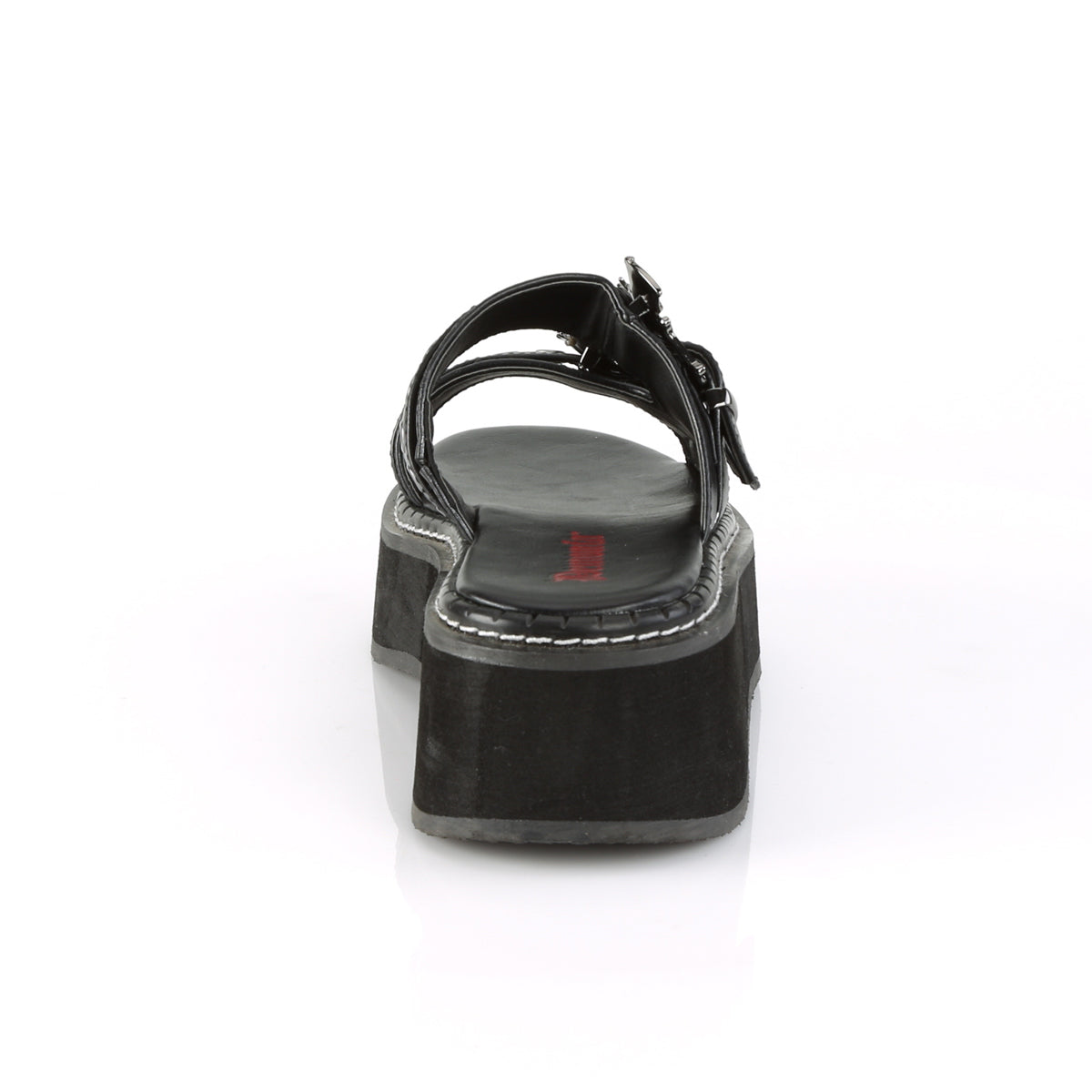 EMILY-100 Black Vegan Leather