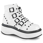 EMILY-315 White Vegan Leather