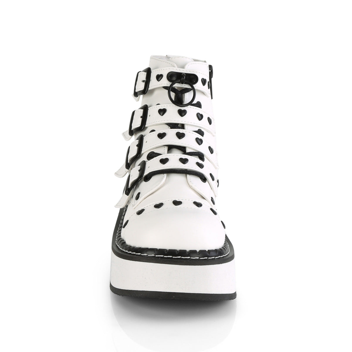 EMILY-315 White Vegan Leather