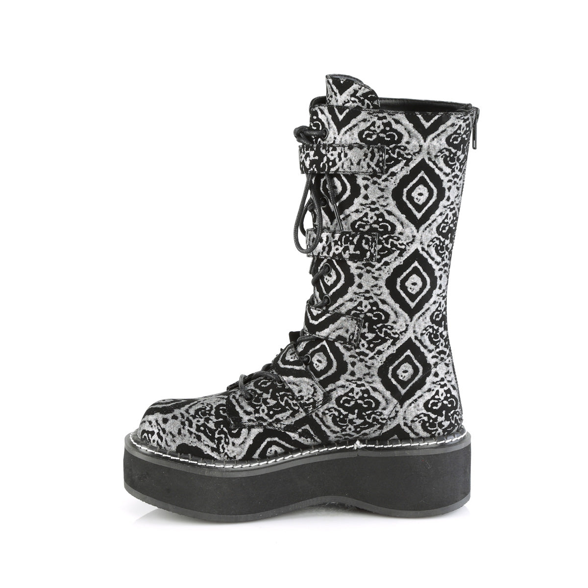 EMILY-322 Black Silver Nubuck