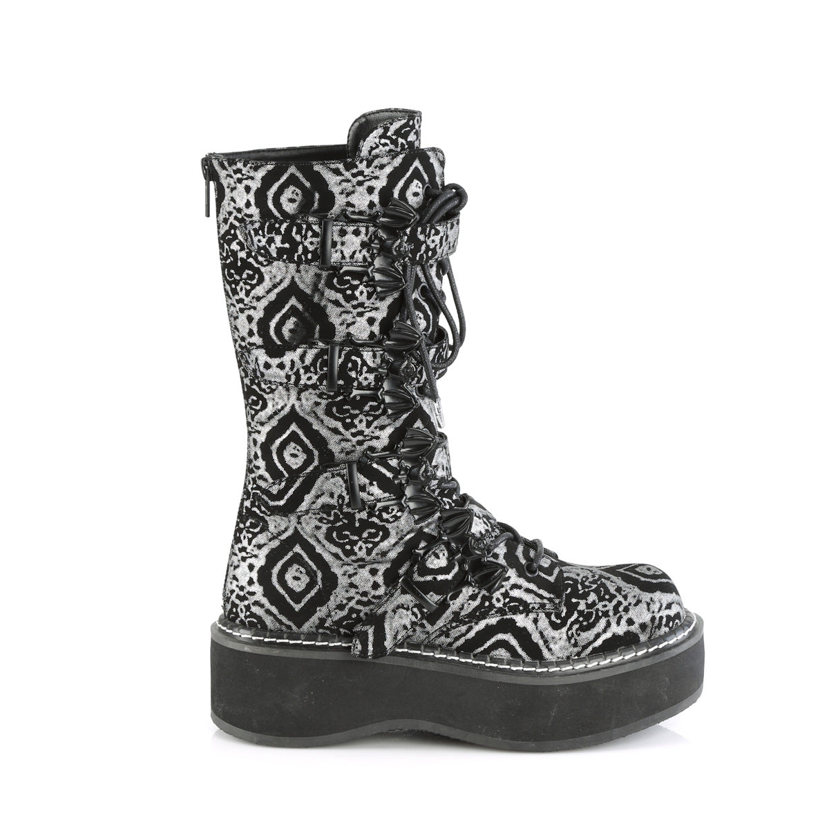 EMILY-322 Black Silver Nubuck