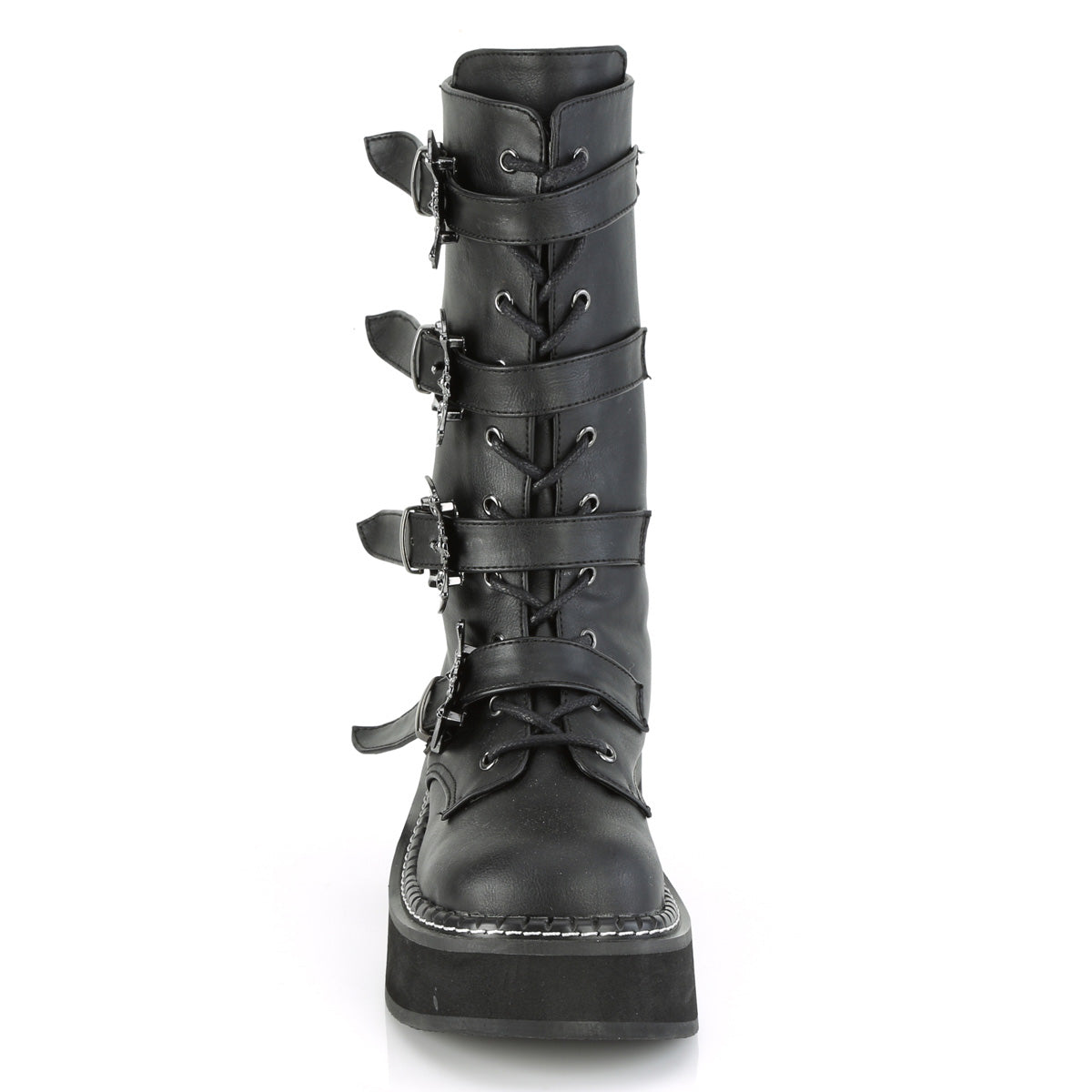 EMILY-322 Black Vegan Leather