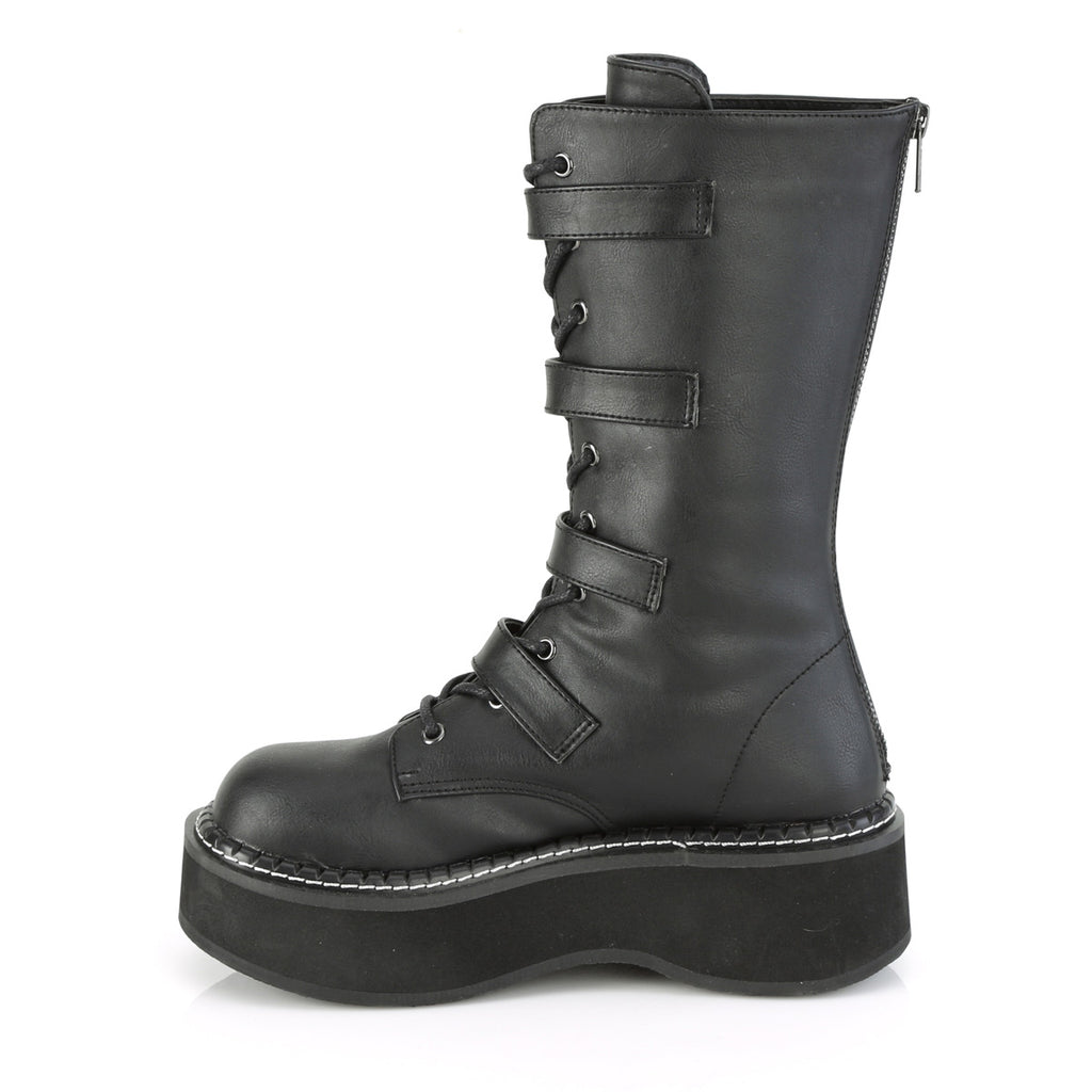 EMILY-322 Black Vegan Leather