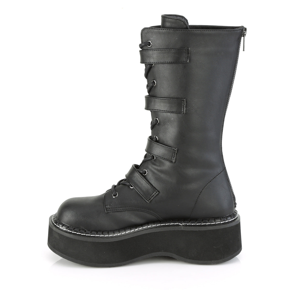 EMILY-322 Black Vegan Leather