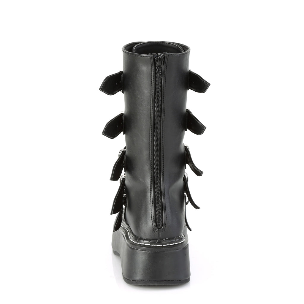 EMILY-330 Black Vegan Leather