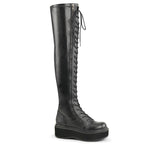 EMILY-375 Black Stretch Pu