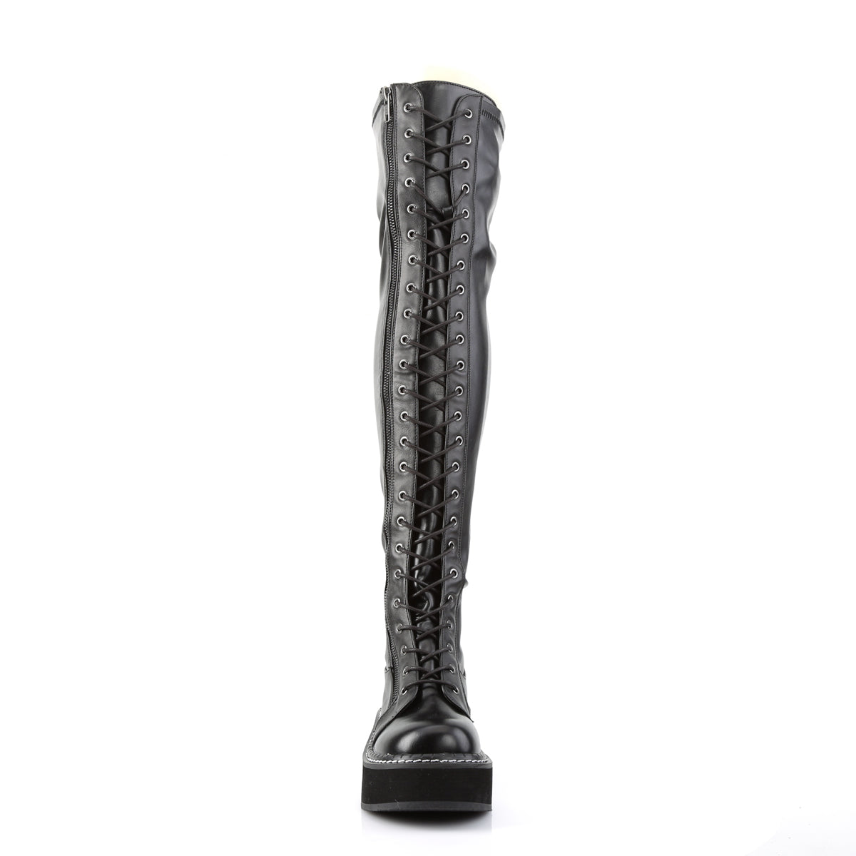 EMILY-375 Black Stretch Pu Secondary image