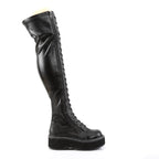 EMILY-375 Black Stretch Pu