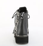 EMILY-57 Black Vegan Leather