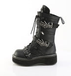 EMILY-82 Black Vegan Leather