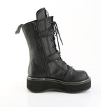 EMILY-82 Black Vegan Leather