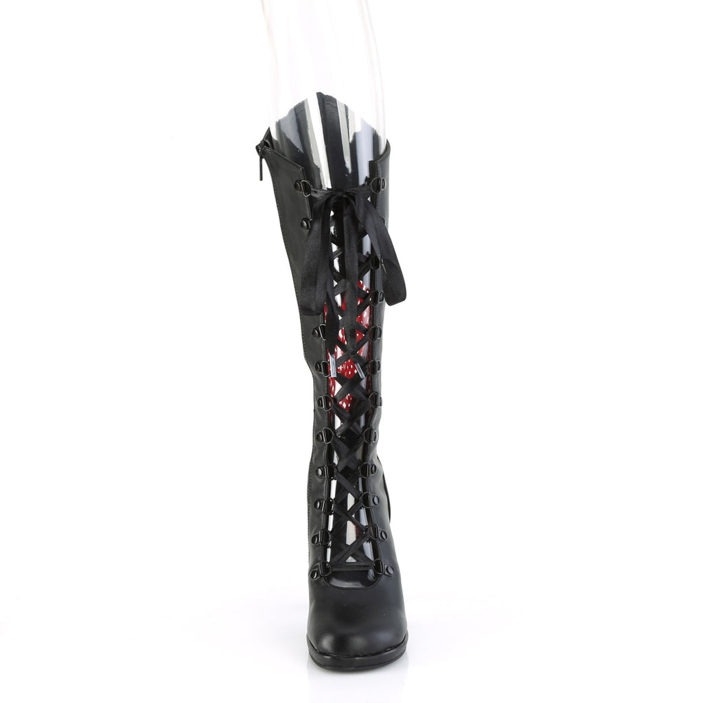 GLAM-243 Black Vegan Leather
