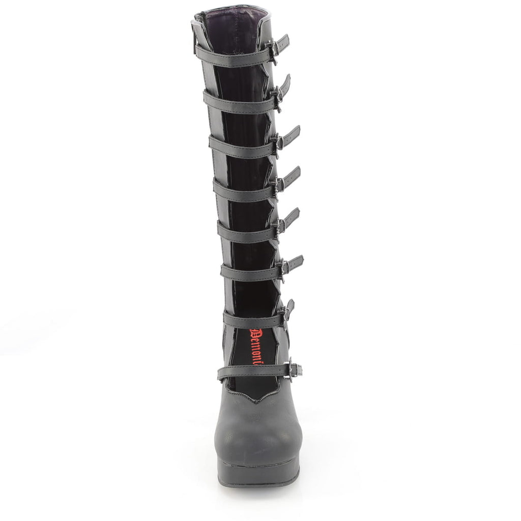Demonia GOTHIKA-160 Black Knee-High Boots