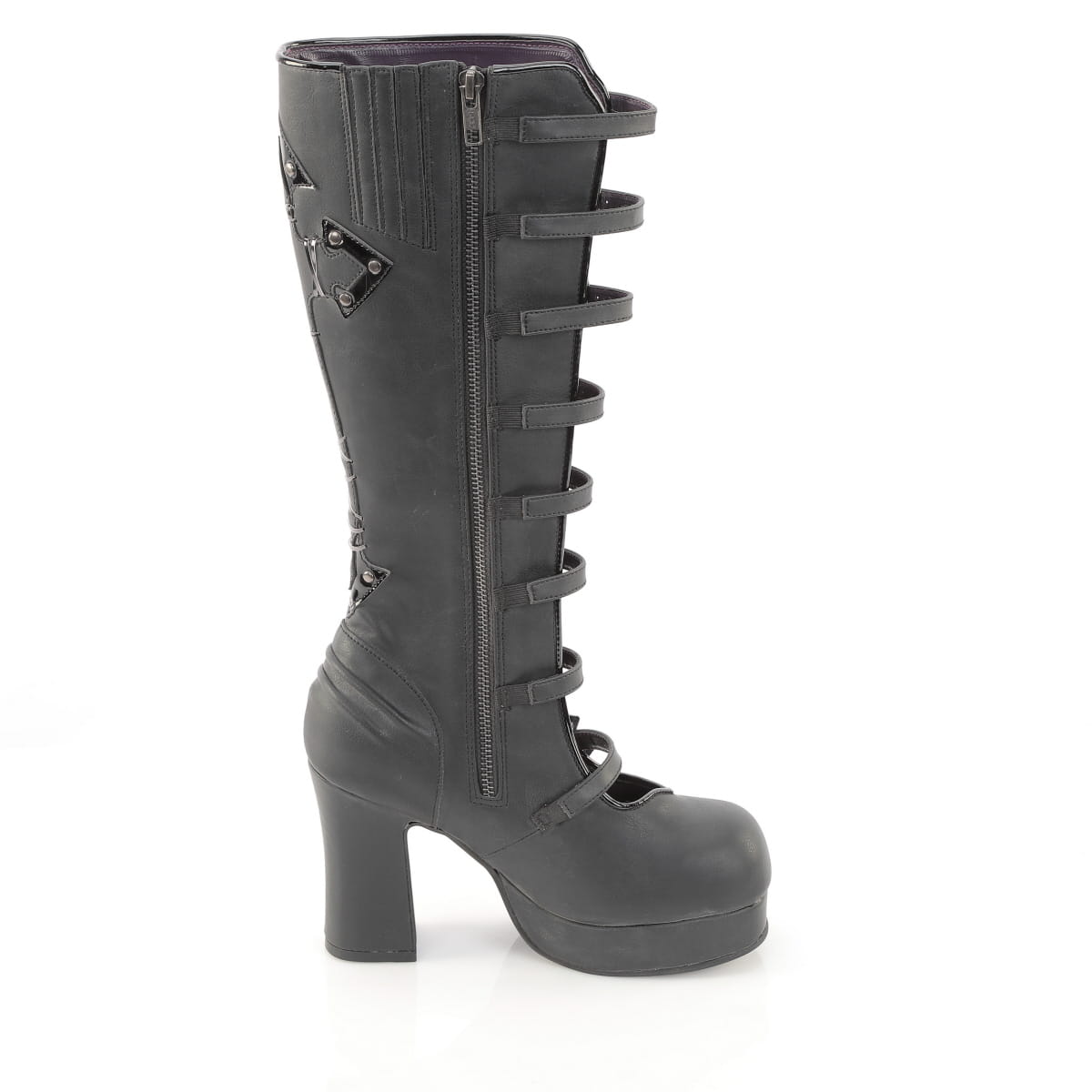 Demonia GOTHIKA-160 Black Knee-High Boots