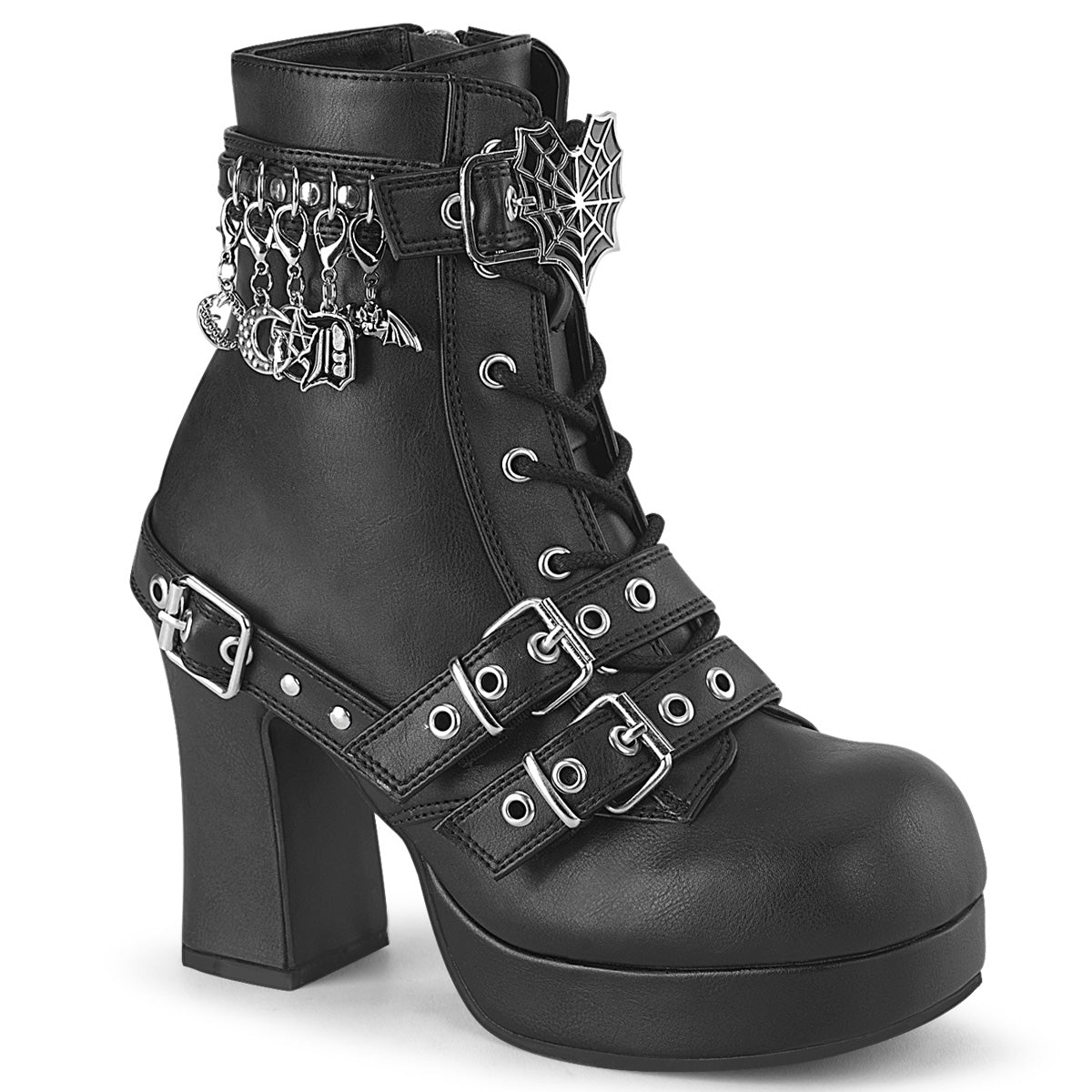 GOTHIKA-66 Black Vegan Leather Main image
