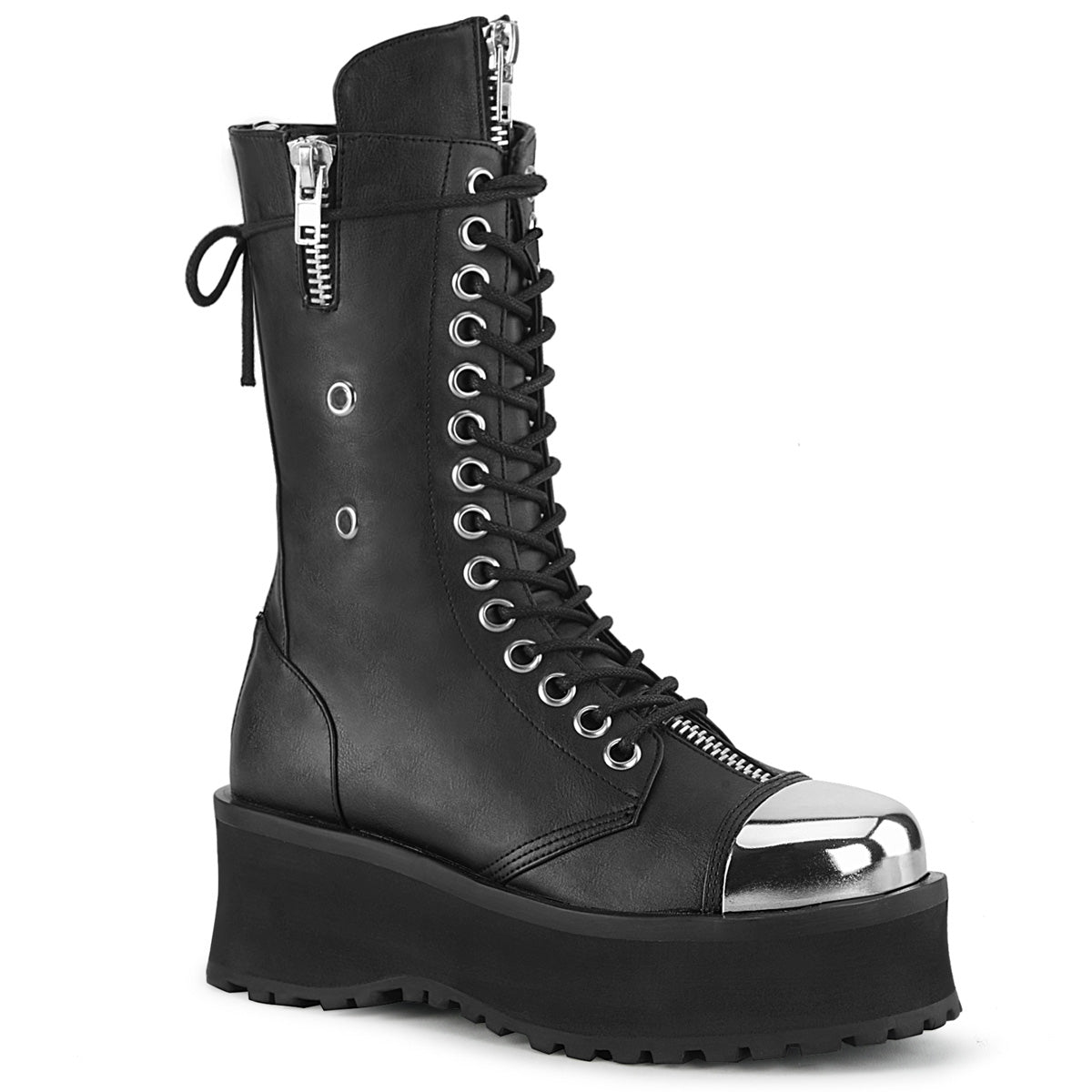 GRAVEDIGGER-14 Black Vegan Leather Main image