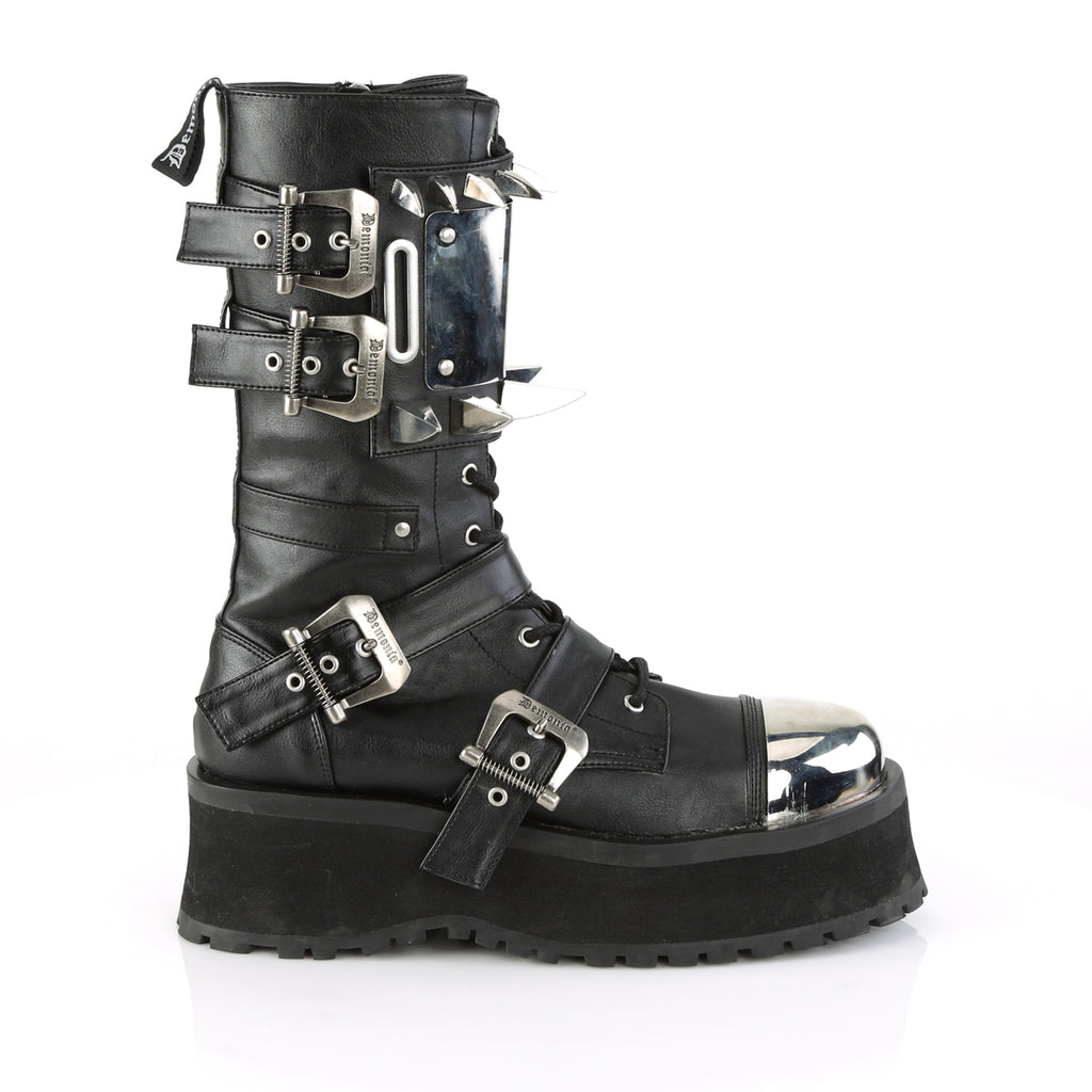 GRAVEDIGGER-250 Black Vegan Leather