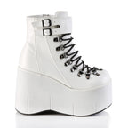 Demonia KERA-21 White Ankle Boots