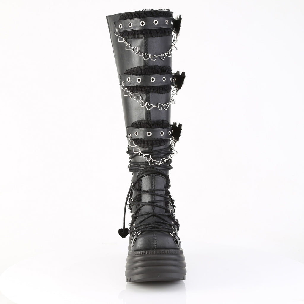 MORTE-215 Black Vegan Leather