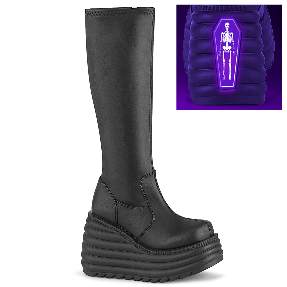MORTE-300 Black Vegan Leather Main image