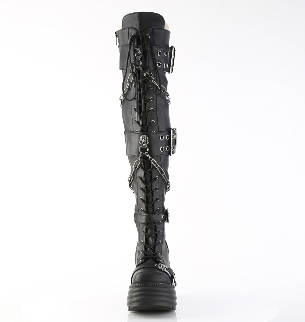 MORTE-312 Black Vegan Leather