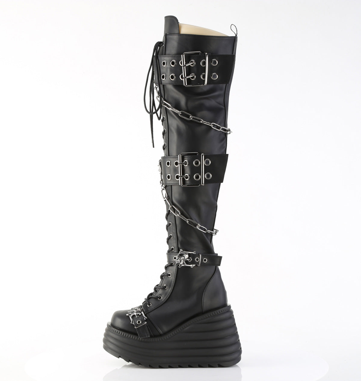 MORTE-312 Black Vegan Leather