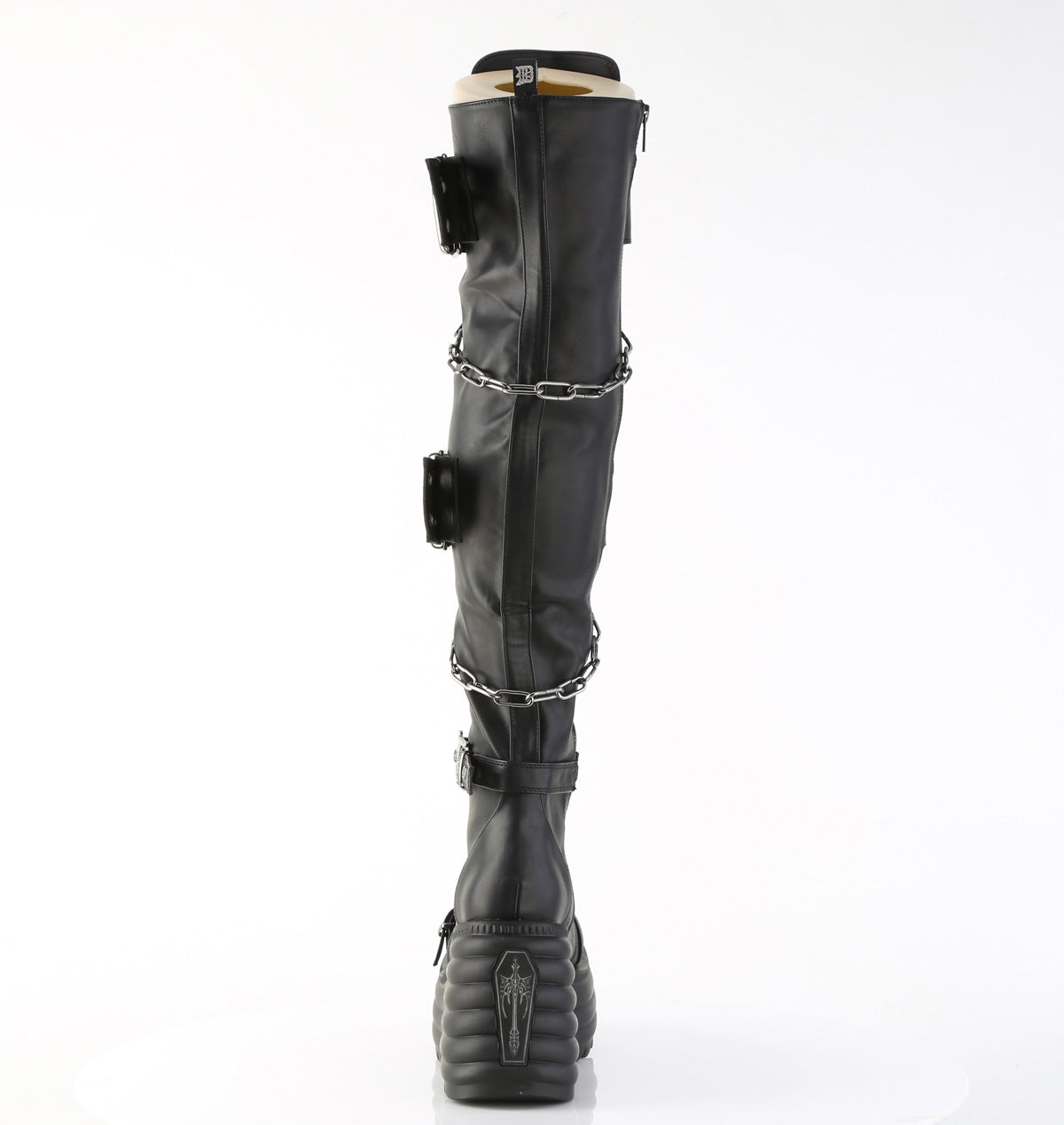MORTE-312 Black Vegan Leather