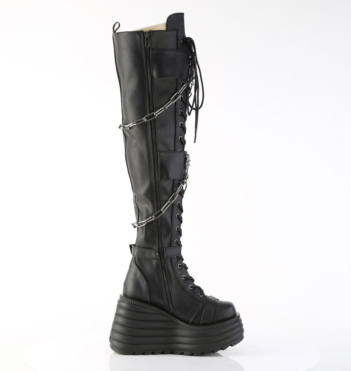 MORTE-312 Black Vegan Leather