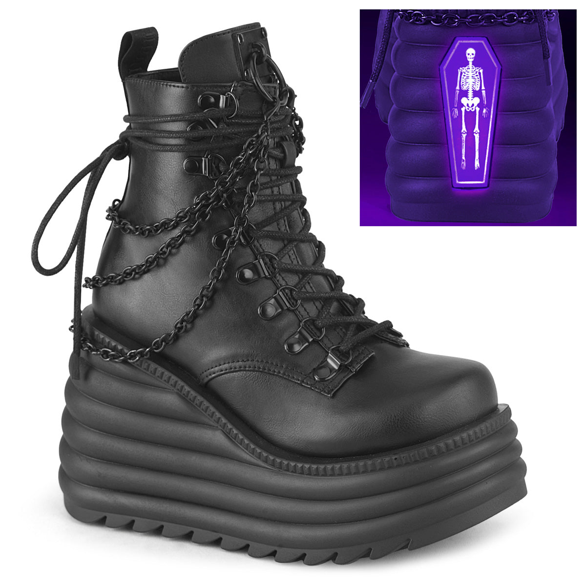 MORTE-65 Black Vegan Leather Main image