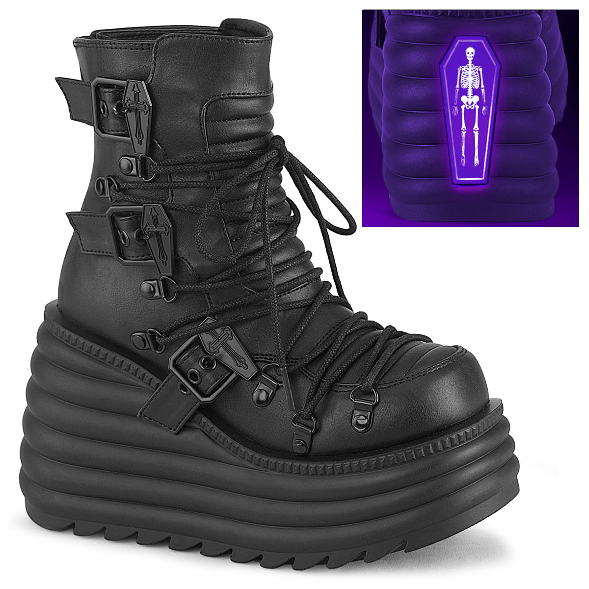 MORTE-68 Black Vegan Leather Main image