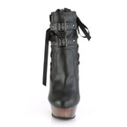 Demonia MUERTO-1030 Black Pewter Chrome Knee-High Boots