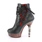 Demonia MUERTO-1030 Black Pewter Chrome Knee-High Boots
