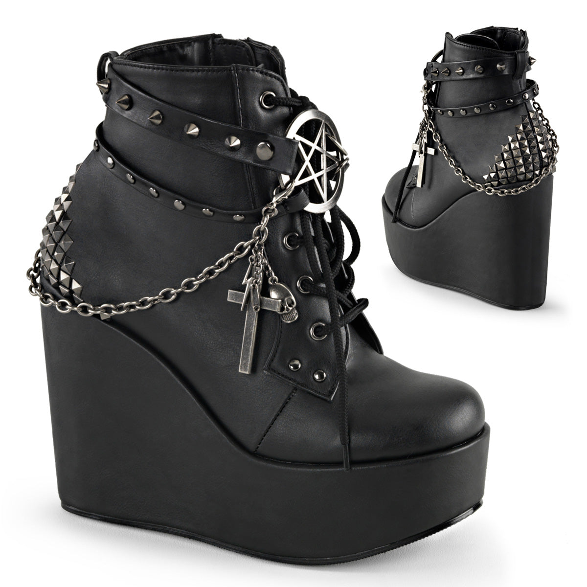 POISON-101 Black Vegan Leather Main image