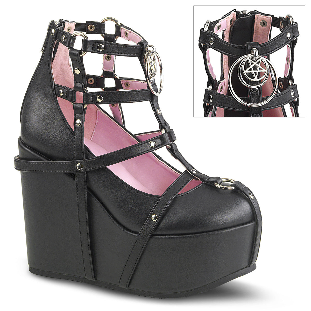 POISON-25-1 Black Vegan Leather Main image