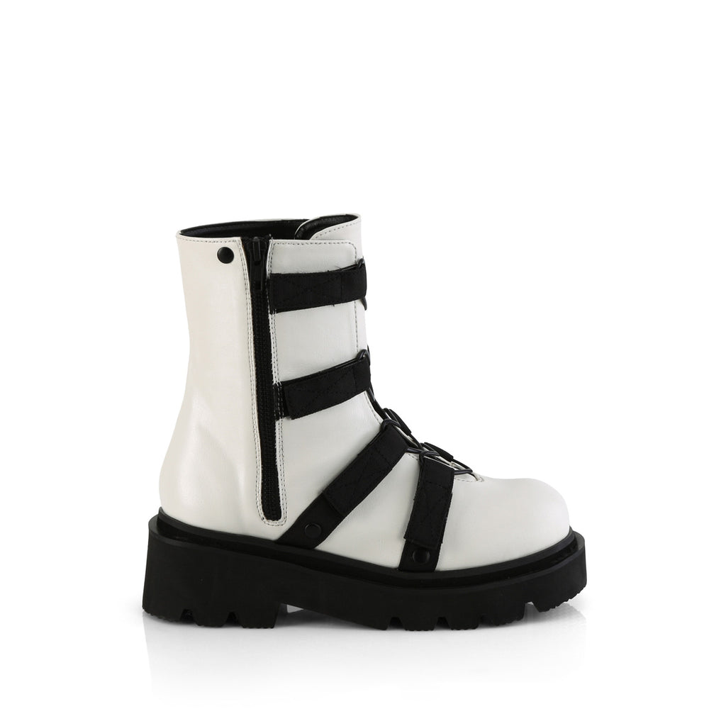 RENEGADE-50 White Vegan Leather
