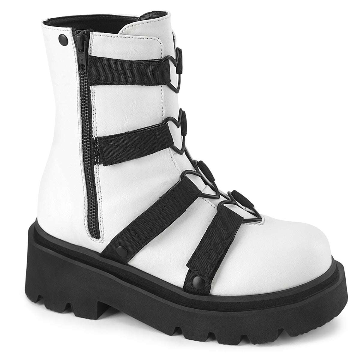 RENEGADE-50 White Vegan Leather