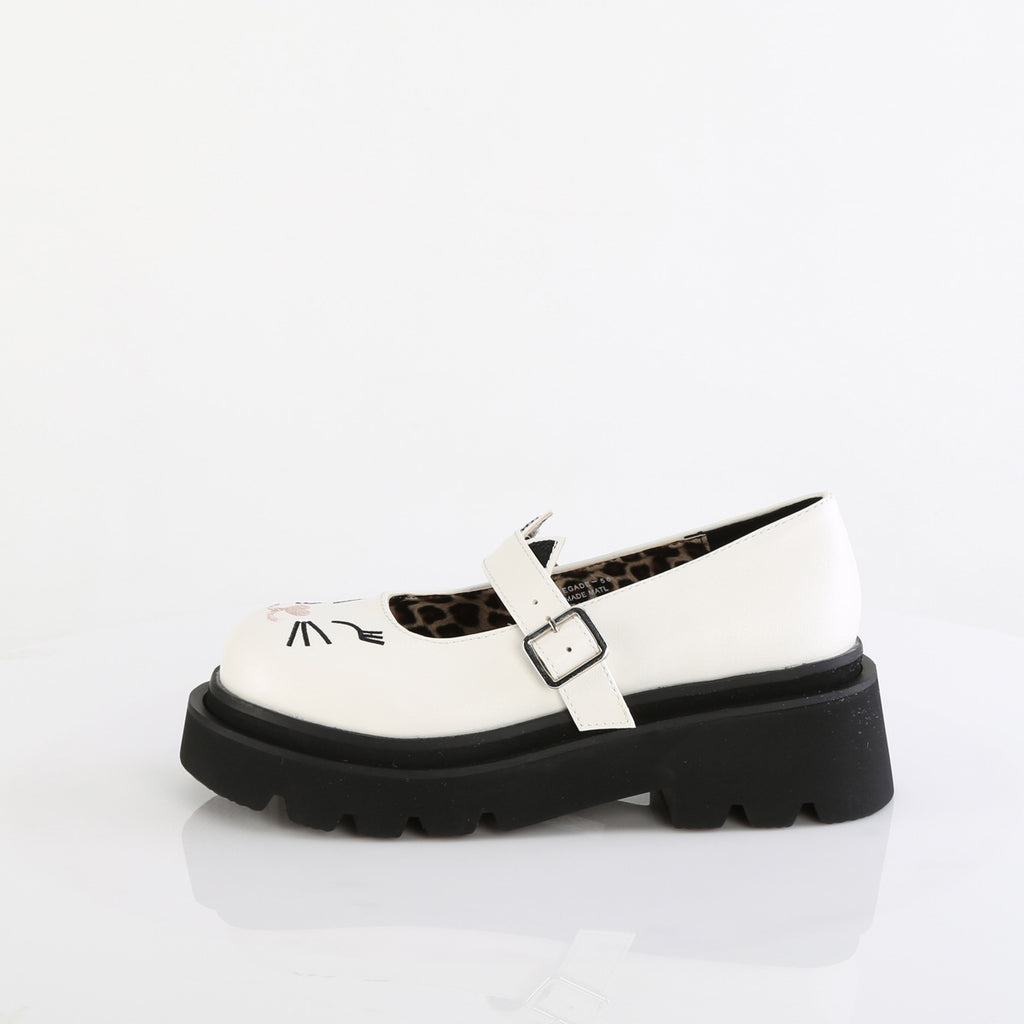 RENEGADE-56 White Vegan Leather