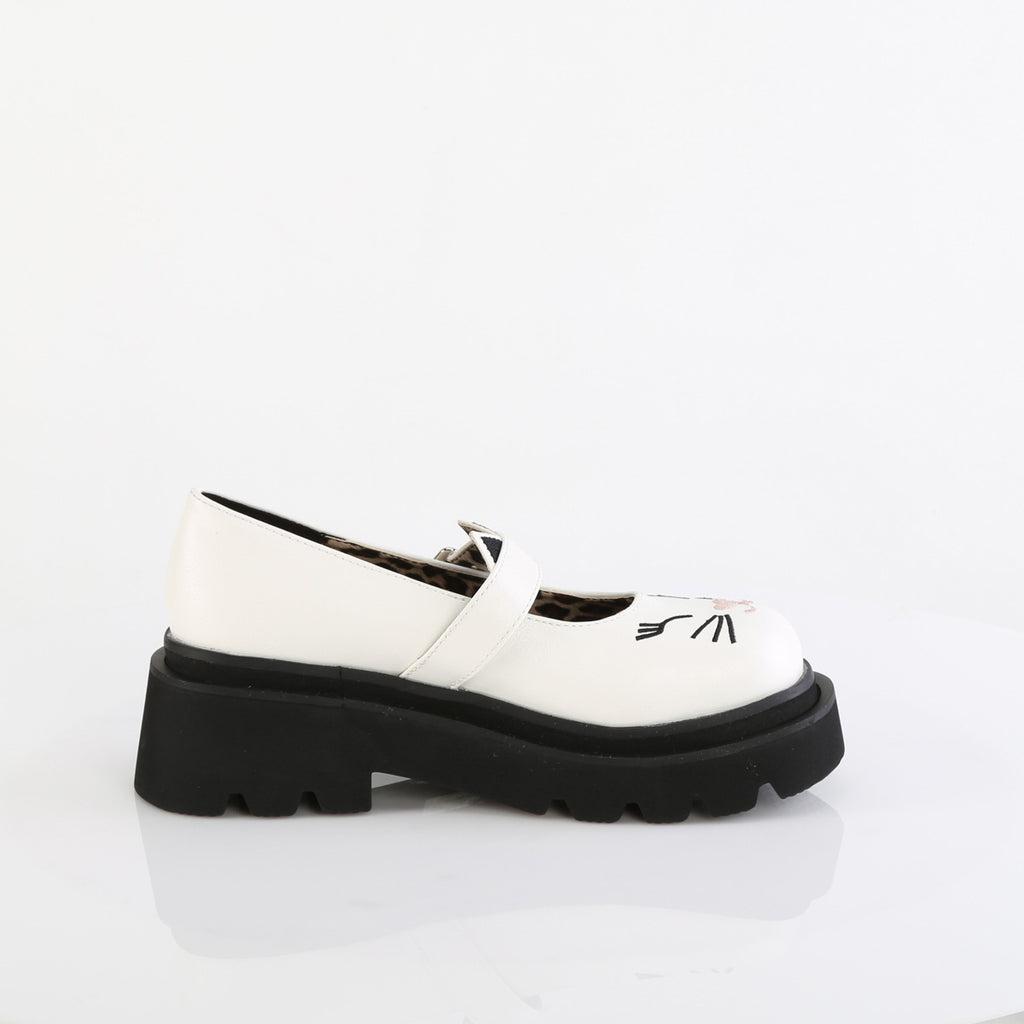 RENEGADE-56 White Vegan Leather