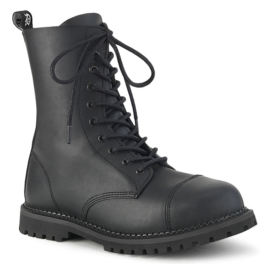 RIOT-10 Black Vegan Leather
