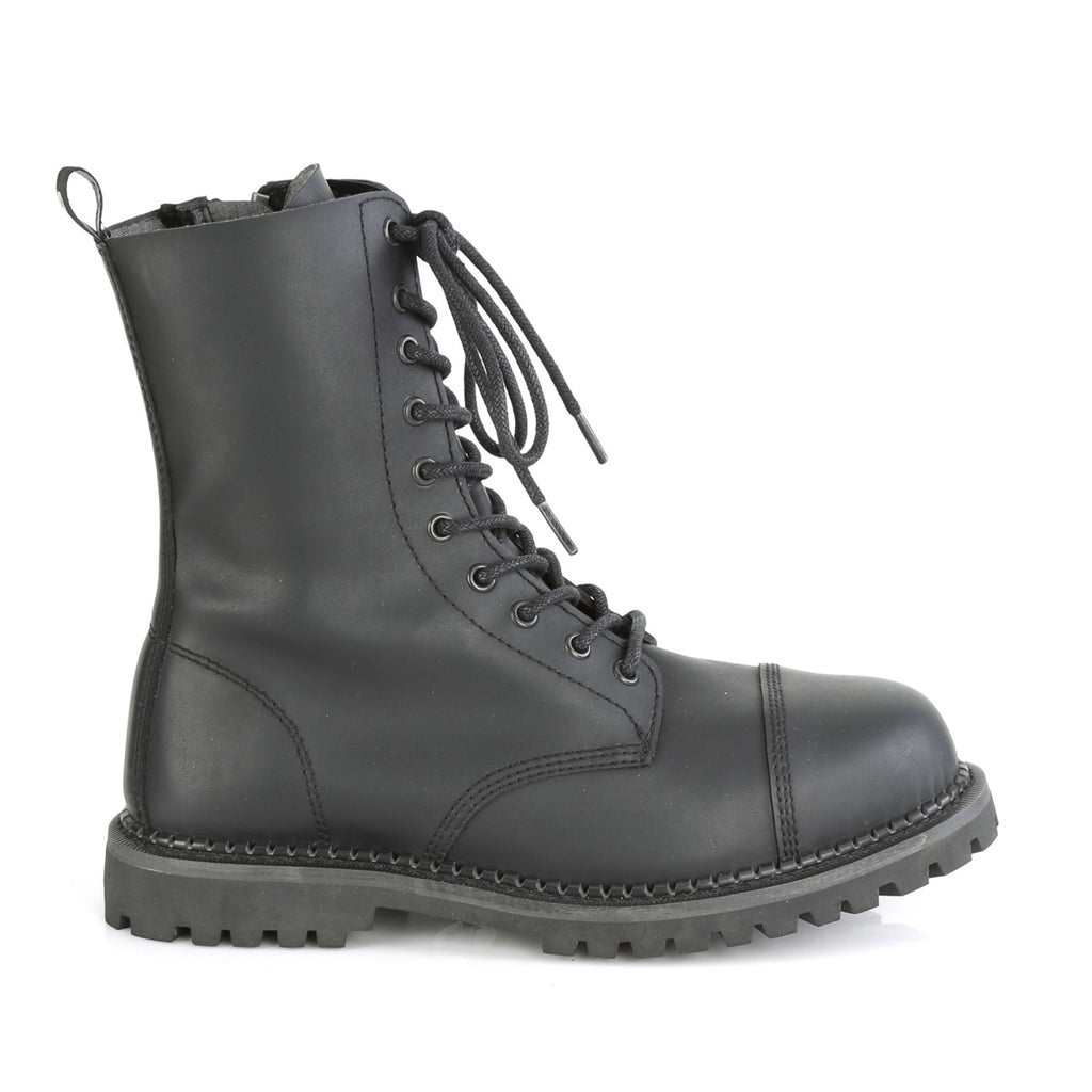 RIOT-10 Black Vegan Leather