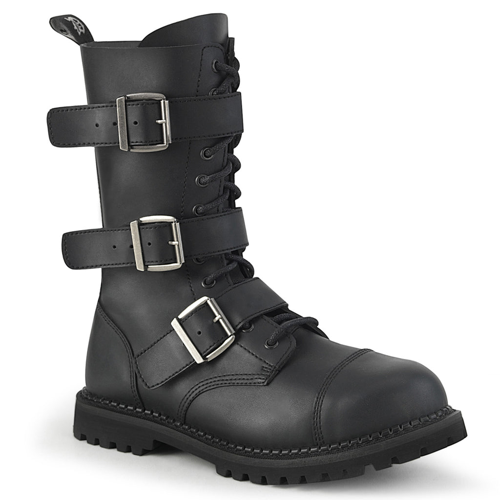 RIOT-12BK Black Vegan Leather